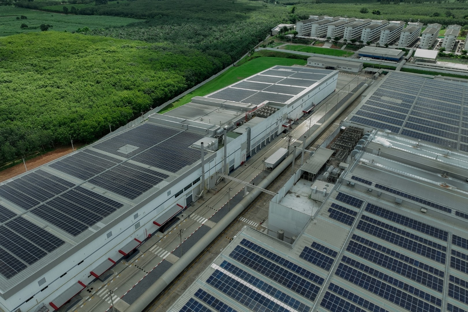 Commercial solar field installation